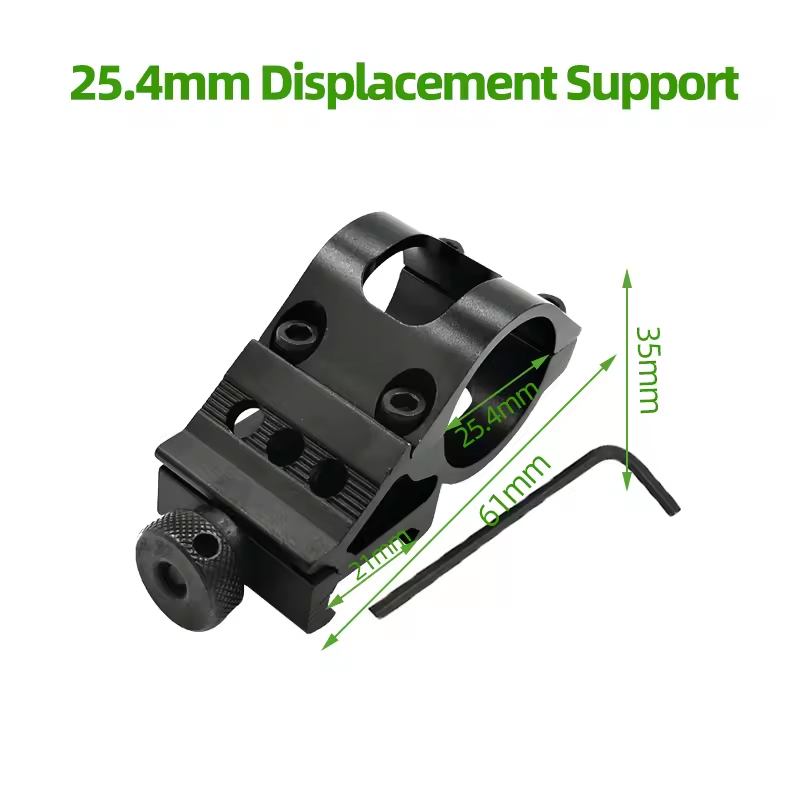 25.4mm Flashlight Bracket 45 Degree Offset Side Flashlight Laser Mount