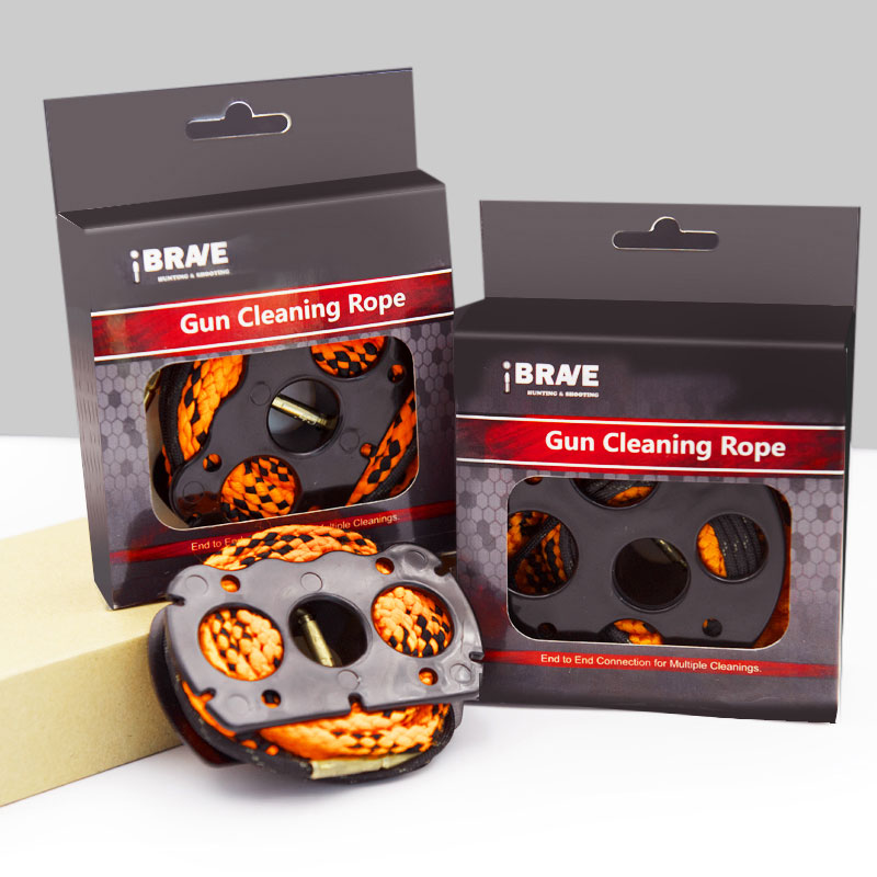 Gun Cleaning Kit Pulling Through Cleaner Bore Snake Rope Gun Cleaner Brush Kit .223/5.56mm 9mm 7.62mm and All Guns