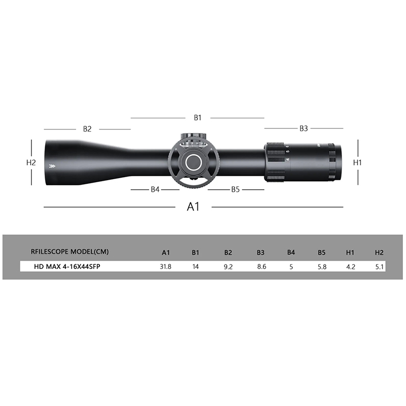 HD MAX 4-16X44SFP HD High Lens Hunting Monocular