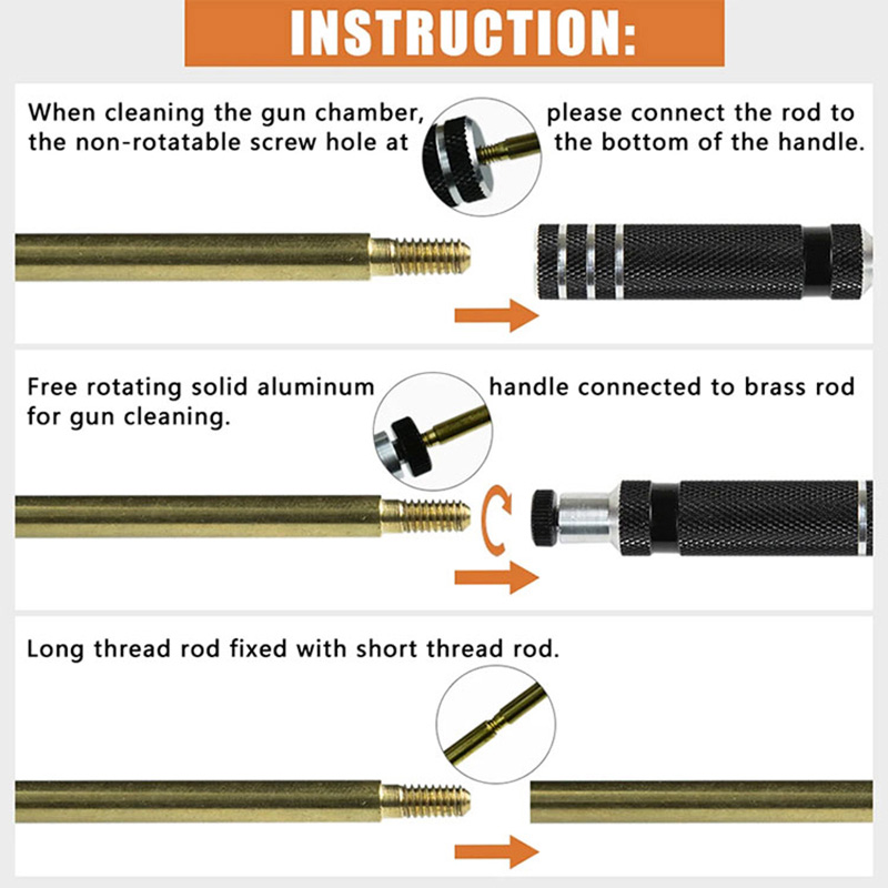 Gun Cleaning Kit Rifle/Airgun Kit .223.177 with Bore Ropes
