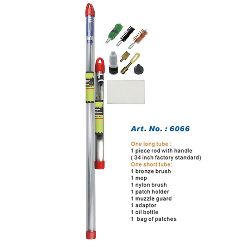 Rifle Cleaning Kit One Piece Long Rod Hanging Tube Pack