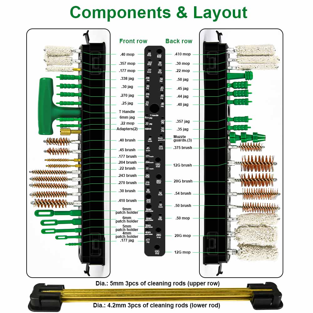 OEM ODM Universal Gun Cleaning Kit Accessories Professional Universal Supplies For All Guns Cleaning Kit
