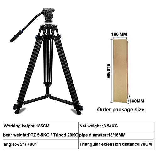 OEM ODM Aluminum Tripod, Durable Frame, Adjustable Legs, Suitable for Hunting, Shooting, and Outdoor Hands-free Operation