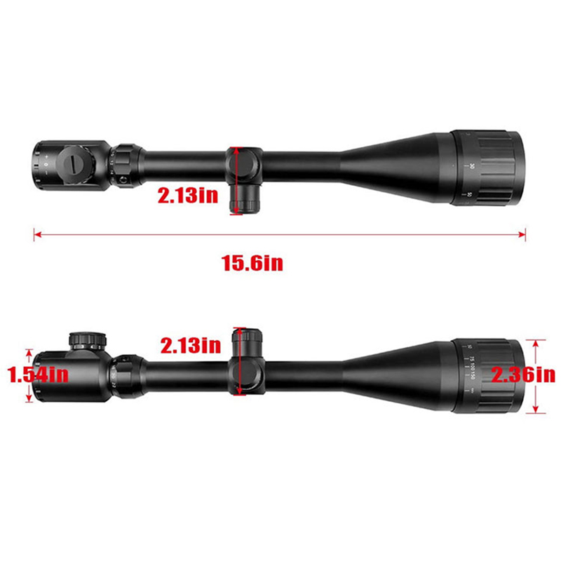 Tactical Hunting Scope Red Green Dot Illuminated Reticle 6-24x50 Riflescope Telescope Air Gun Sniper Rifle Scope Hunting Scope
