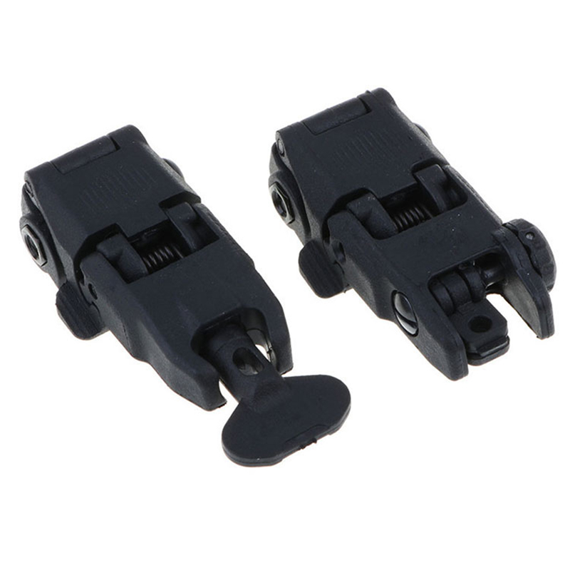 Sight Set Tactical Adjustable Flip up Front Rear Sight Rapid Transition Backup Iron Scope Mounts and Accessories