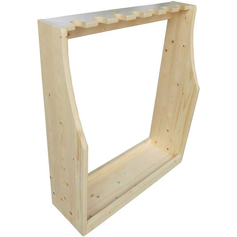 Factory direct wooden gun display rack 7 Gun Storage Rack