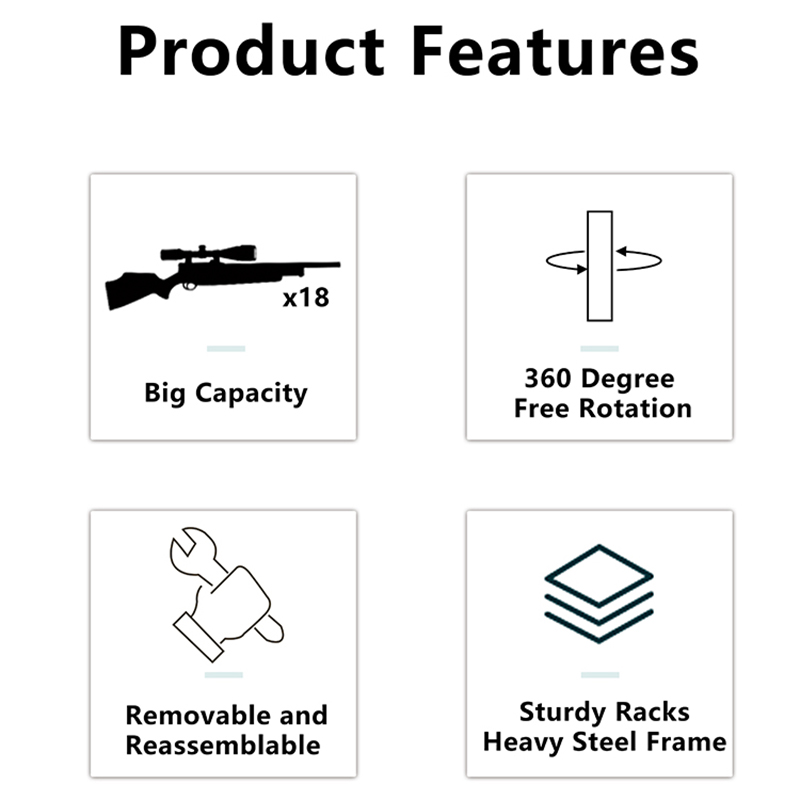 Rotating Gun Display Racks