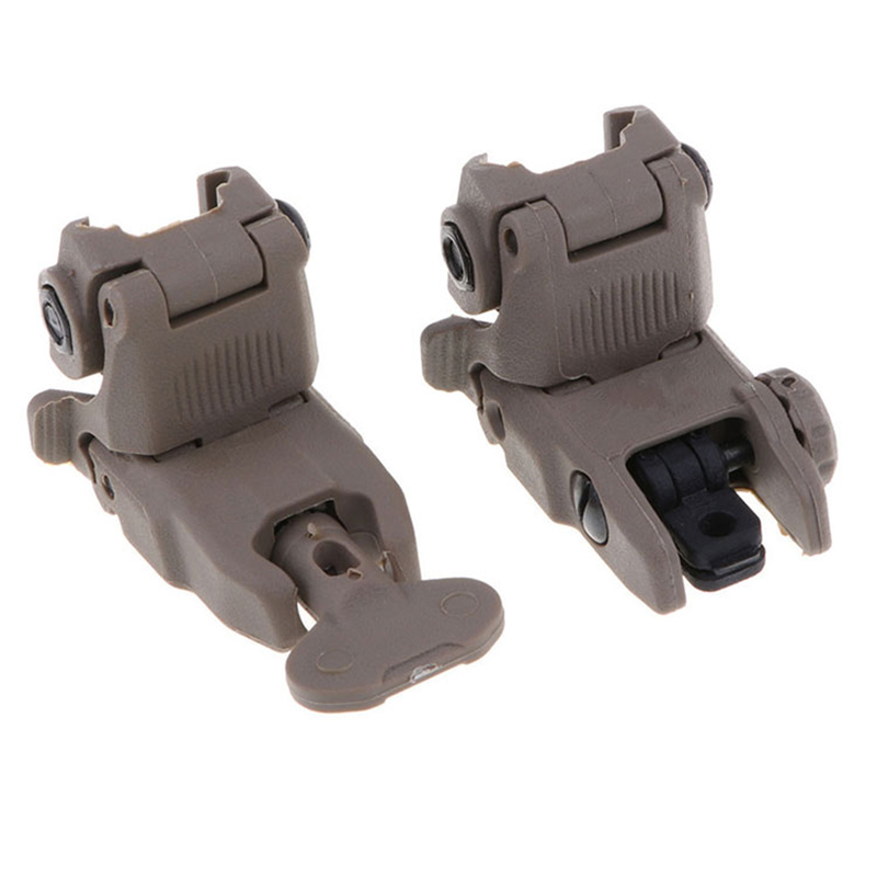 Sight Set Tactical Adjustable Flip up Front Rear Sight Rapid Transition Backup Iron Scope Mounts and Accessories