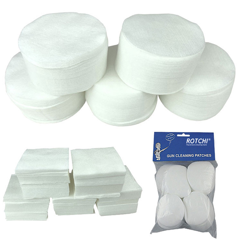 Non Woven Square and Round Cloth Gun Cleaning Patches High Abosrbed