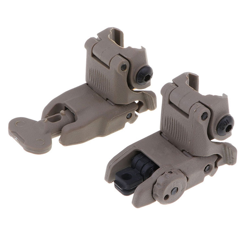 Sight Set Tactical Adjustable Flip up Front Rear Sight Rapid Transition Backup Iron Scope Mounts and Accessories