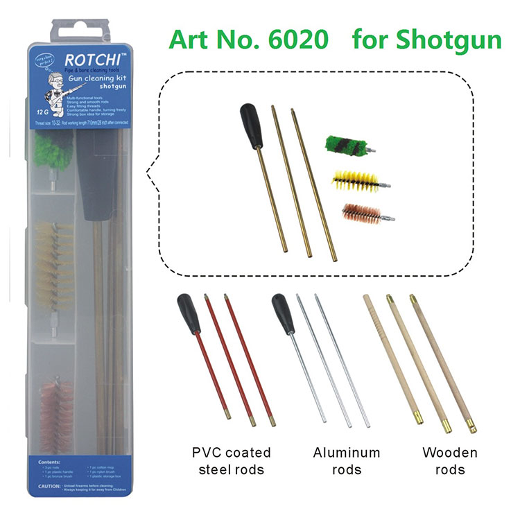 Transparent Plastic Case Gun Cleaning Kit for Shotgun