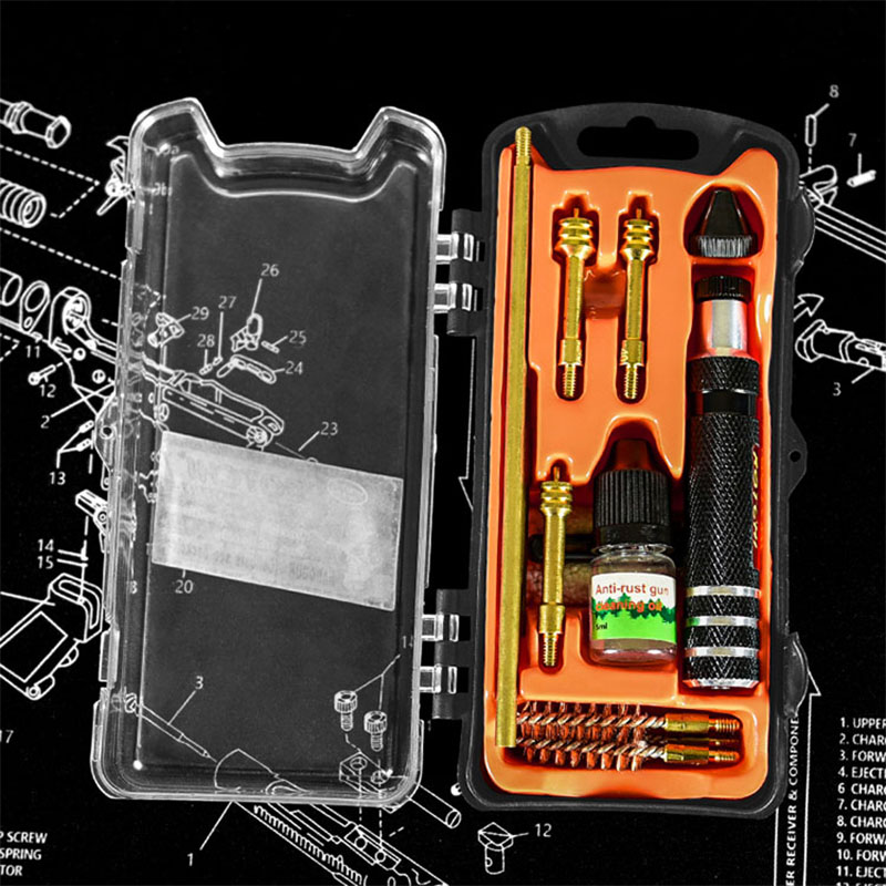 Handgun Pistol Cleaning Kit Oil Bottle 3-in-1