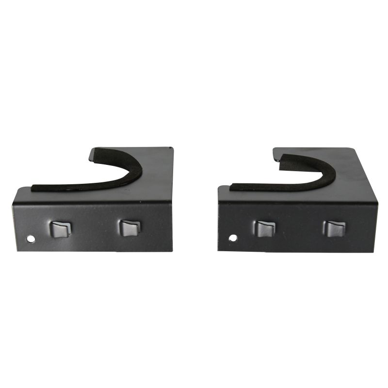 Pure flat hard steel with rubber strap for gun display rack hooks