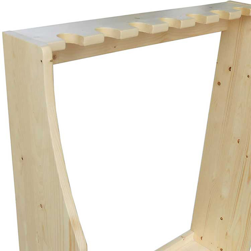 Factory direct wooden gun display rack 7 Gun Storage Rack