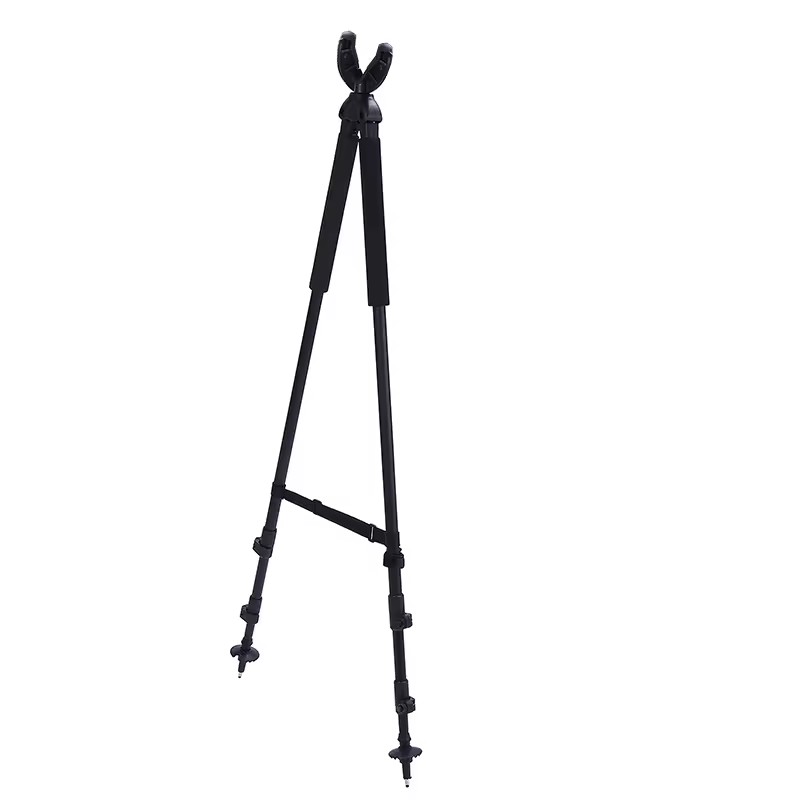 Outdoor Tactical Adjustable in Height Aluminium Hunting Accessories Shooting Stick