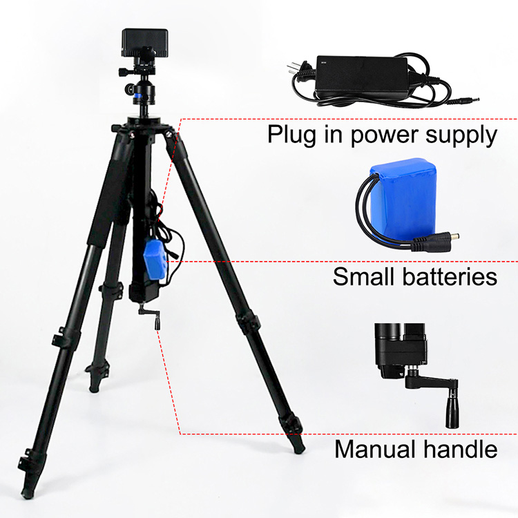 OEM Aluminum Tripod, Durable Gun Mount, Electrically Adjustable Height, Suitable for Hunting, Shooting, and Outdoor Activities