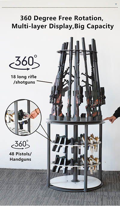 Rotating Gun Display Rack