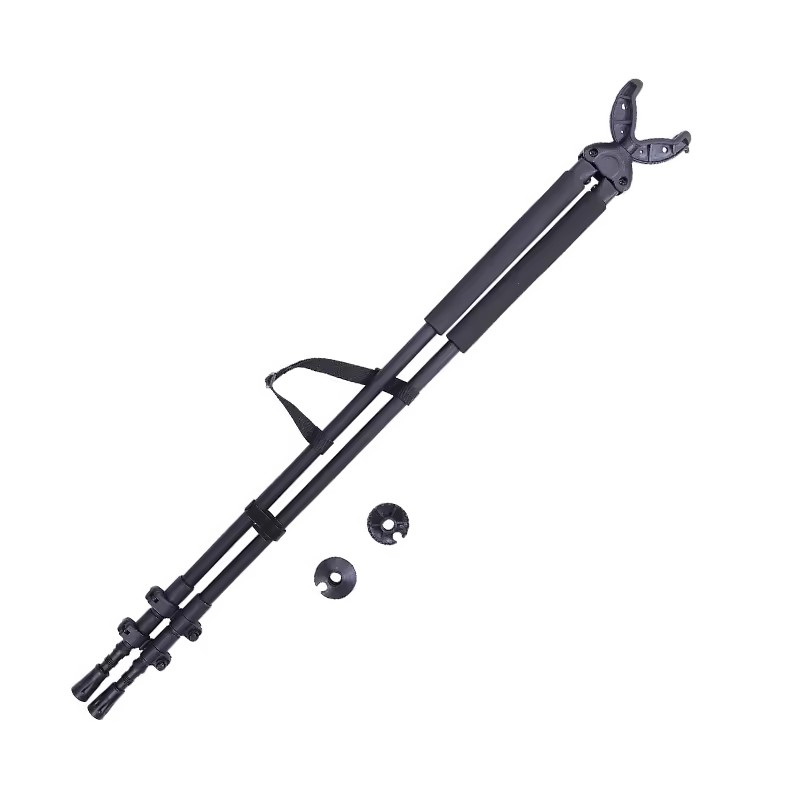 Outdoor Tactical Adjustable in Height Aluminium Hunting Accessories Shooting Stick