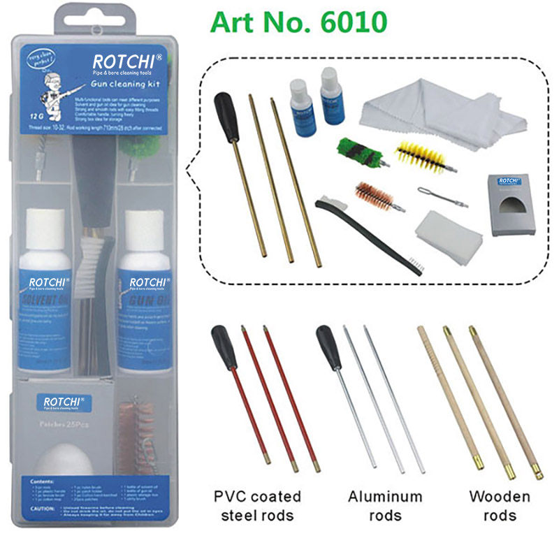 Transparent Box Airgun Gun Cleaning Kit with Oil Bottle