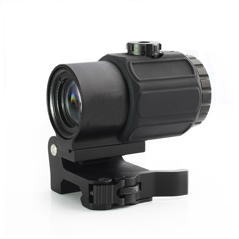 Tactical Hunting Rifle Scope 558 Dot Sight + G43 Magnifier Combo Set HD Holographic Red Dot Sight QD 3x Magnifier Scope Sight