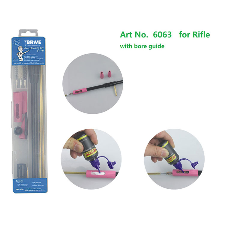 Transparent Plastic Case Gun Cleaning Kit for Shotgun