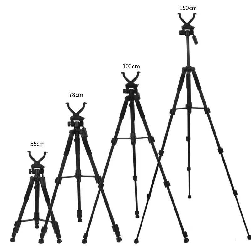 Personalized Customization V Shaped Rotating Yoke/Aluminium Alloy Tripod Stand for Hunting Shooting Stick