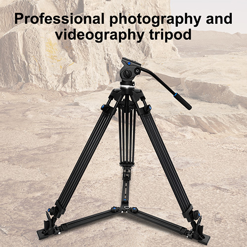 OEM ODM Professional Heavy Duty Video Camcorder Tripod with Fluid Head