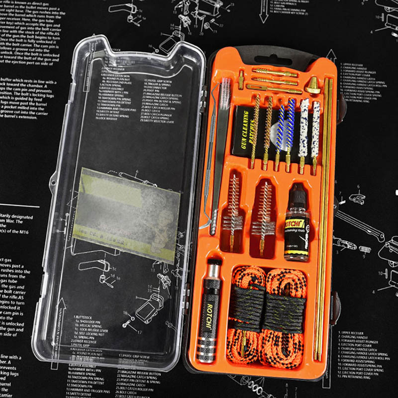 Gun Cleaning Kit Rifle/Airgun Kit .223.177 with Bore Ropes