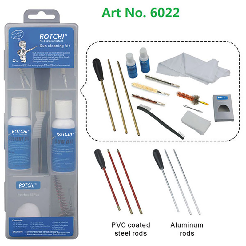 Transparent Box Airgun Gun Cleaning Kit with Oil Bottle