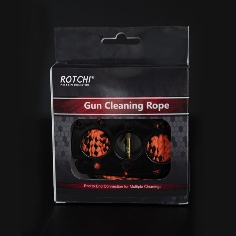 Gun Cleaning Kit Pulling Through Cleaner Bore Snake Rope Gun Cleaner Brush Kit .223/5.56mm 9mm 7.62mm and All Guns