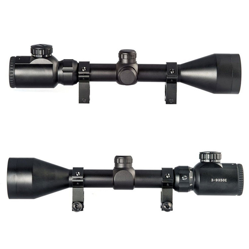 3-9x50 Eg Hunting Scope Tactical Rgb Illumination Reticle Riflescope Air Soft Rifle