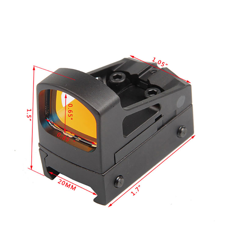 Handgun Pistol Glock 1911 RMS Red Dot Sight Aluminium Riflescope Red Dot With 20mm Rail Mount
