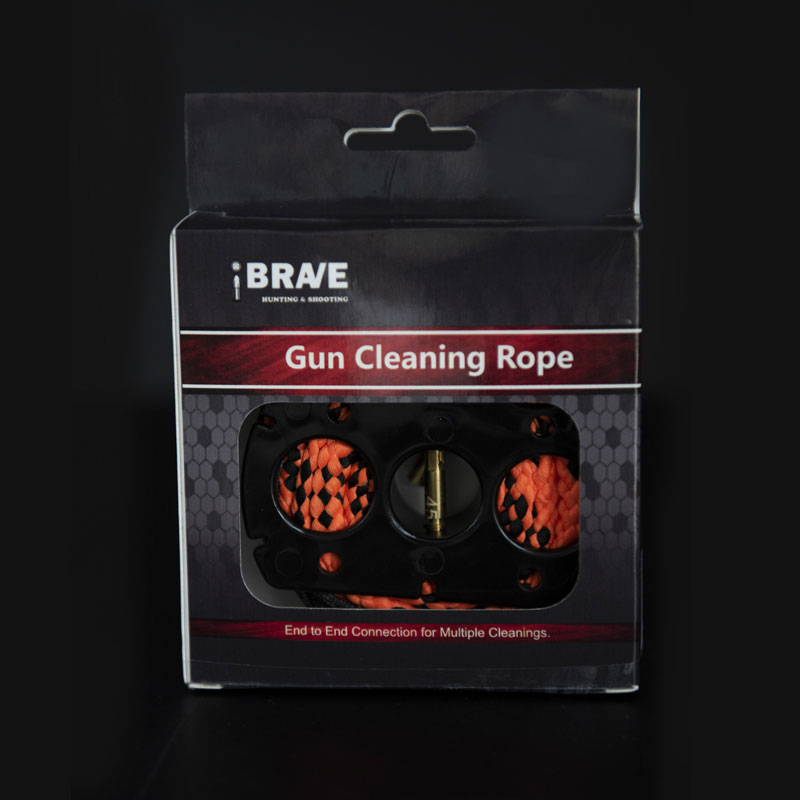 Gun Cleaning Kit Pulling Through Cleaner Bore Snake Rope Gun Cleaner Brush Kit .223/5.56mm 9mm 7.62mm and All Guns