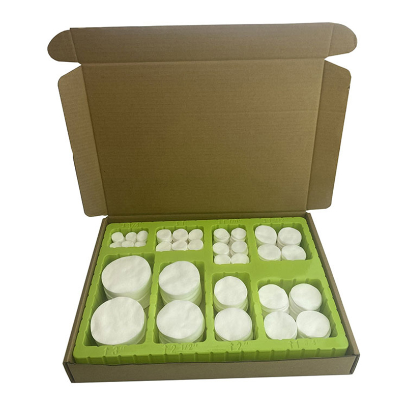 Universal White Cotton Cloth Round Gun Cleaning Patches Blister Box