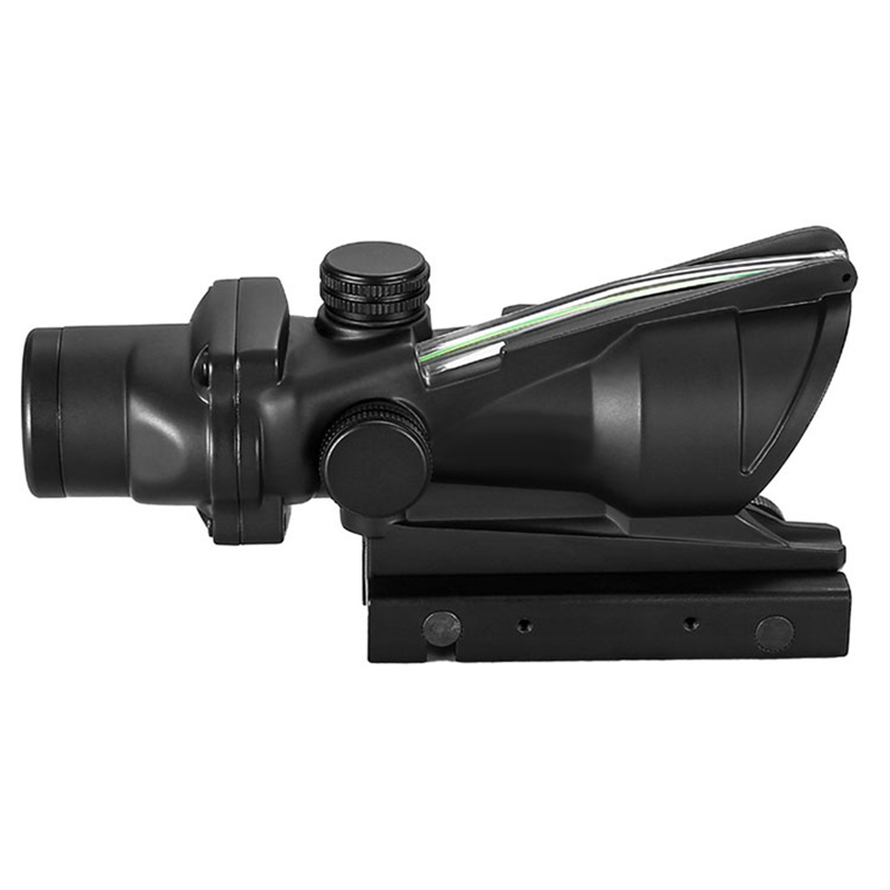Hunting Rifle Scope ACOG 4X32 Fiber Sight Optics Green Illuminated Redticle Airsoft ACOG Riflescope 4x32 ACOG