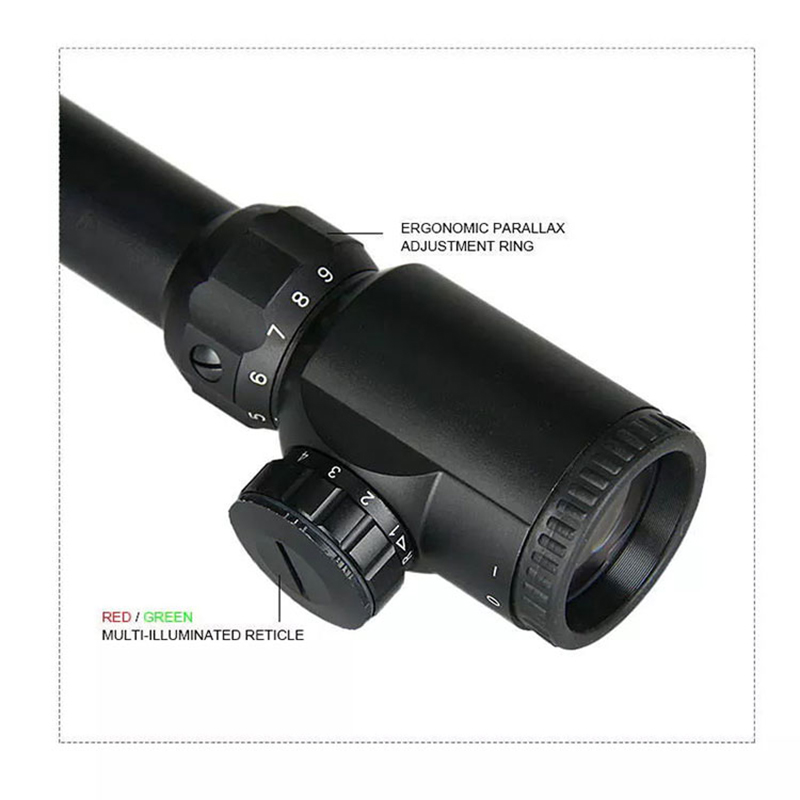 3-9x50 Eg Hunting Scope Tactical Rgb Illumination Reticle Riflescope Air Soft Rifle