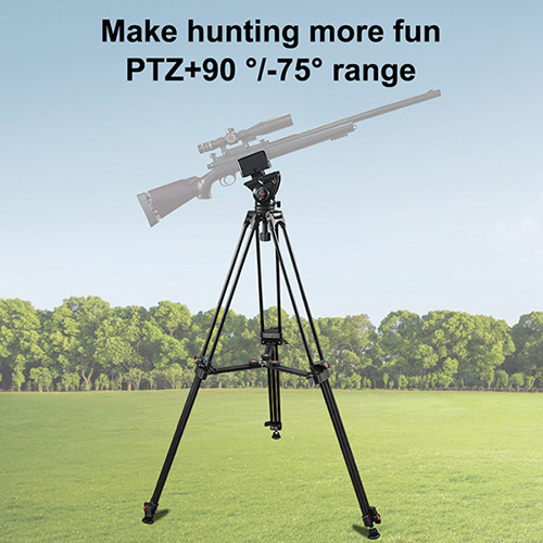 Aluminum Tripod, Durable Frame, Lightweight, Adjustable Legs, Suitable for Hunting, Shooting, and Outdoor Hands-free Operation