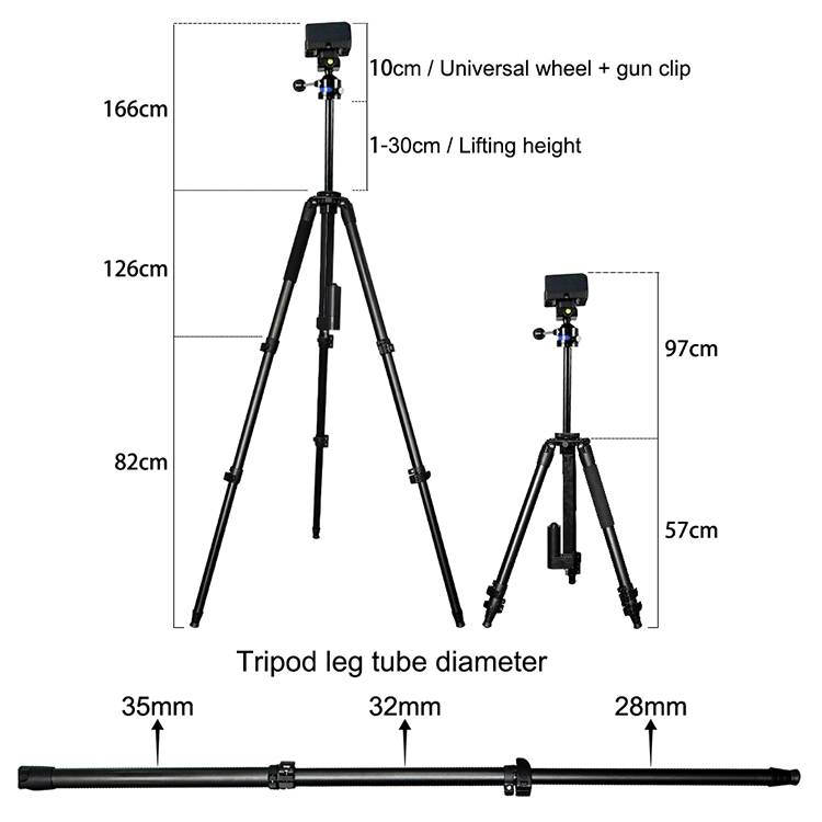 OEM Aluminum Tripod, Durable Gun Mount, Electrically Adjustable Height, Suitable for Hunting, Shooting, and Outdoor Activities