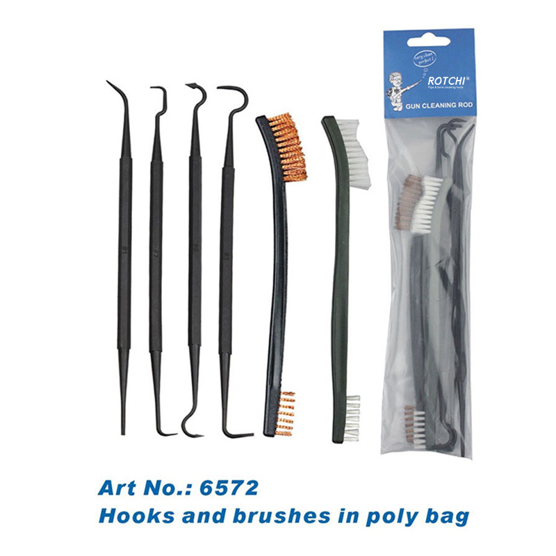 6 PCS Plastic Brush and Picks or Hooks Set