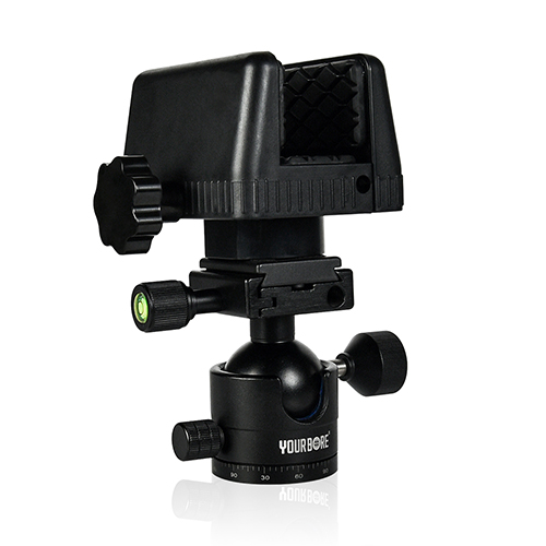 OEM CNC Aluminum 360 Degree Ball Head Shooting Saddle Rest Clamp for Hunting Shooting Stick Monopod Tripod