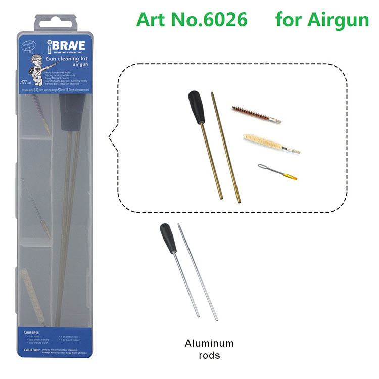 Transparent Plastic Case Gun Cleaning Kit for Shotgun