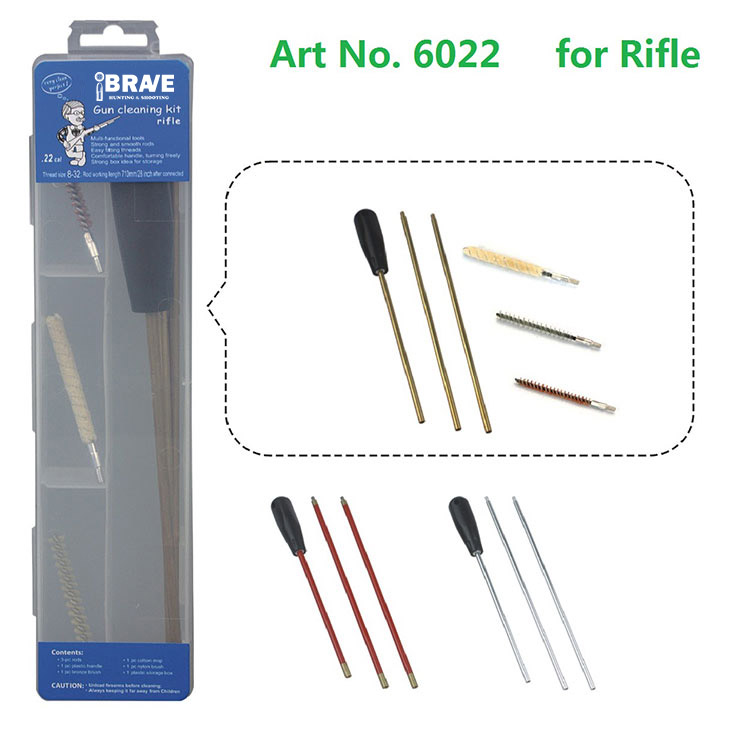 Transparent Plastic Case Gun Cleaning Kit for Shotgun