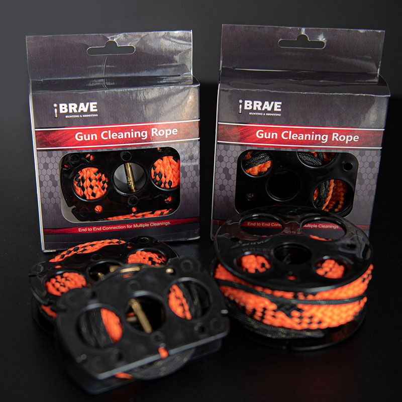 Gun Cleaning Kit Pulling Through Cleaner Bore Snake Rope Gun Cleaner Brush Kit .223/5.56mm 9mm 7.62mm and All Guns