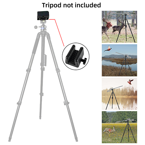 OEM Hunting and Shooting Quick Release Adapter Aluminum Mount Saddle Adapter Clamp Rest Universal Clamp for Tripod Saddle Clamp