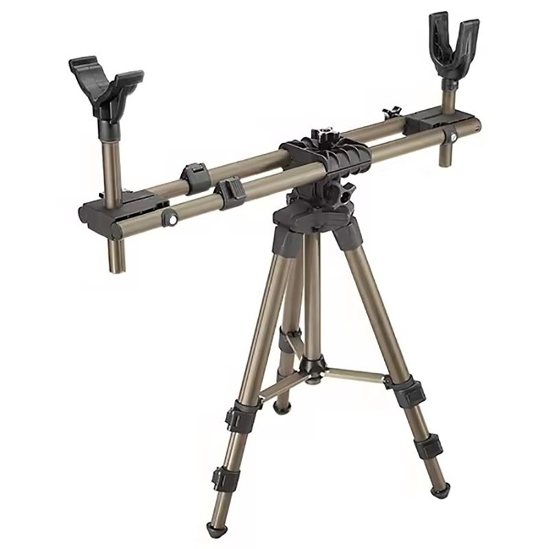 OEM ODM Metal square Tube Surface Spray Plastic Hunting Shooting Adjustable Support Display Stand