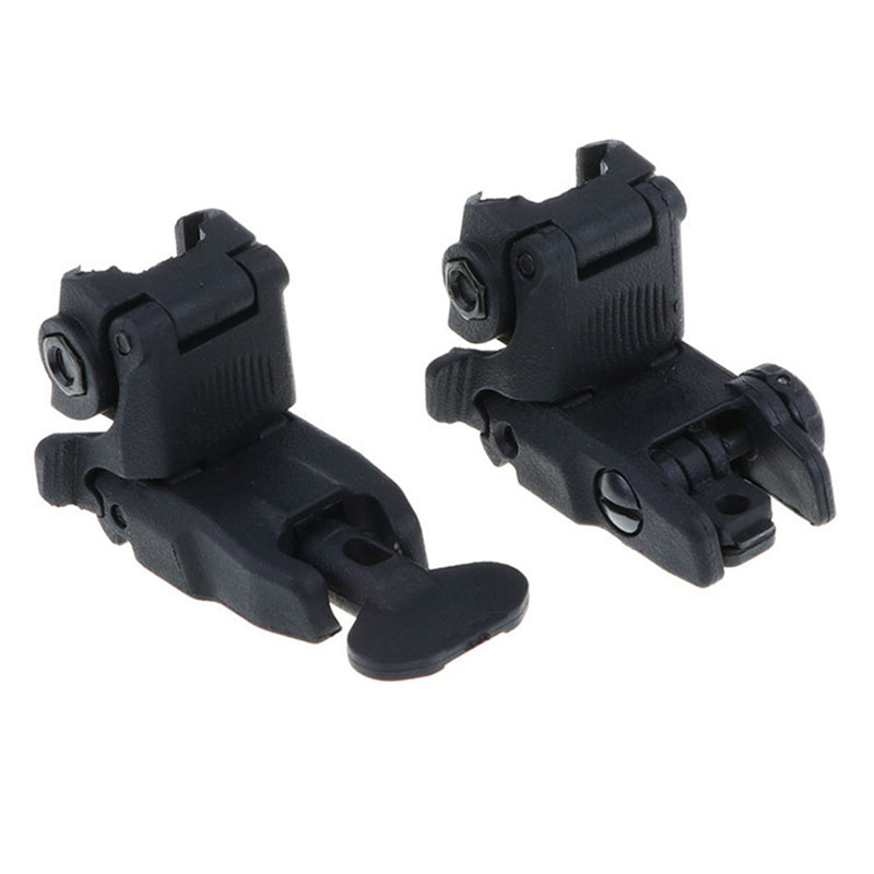Sight Set Tactical Adjustable Flip up Front Rear Sight Rapid Transition Backup Iron Scope Mounts and Accessories