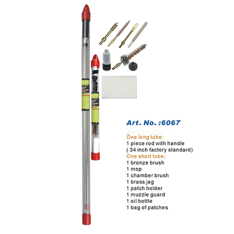 Rifle Cleaning Kit One Piece Long Rod Hanging Tube Pack