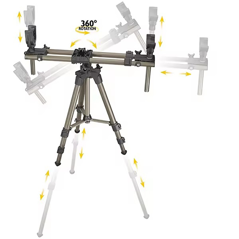 OEM ODM Metal square Tube Surface Spray Plastic Hunting Shooting Adjustable Support Display Stand