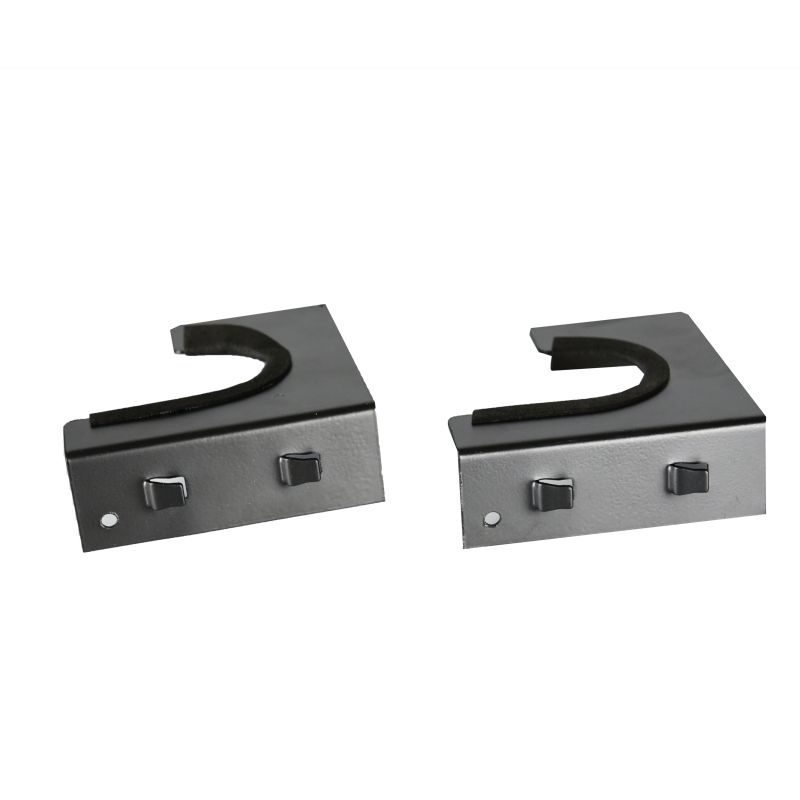 Pure flat hard steel with rubber strap for gun display rack hooks