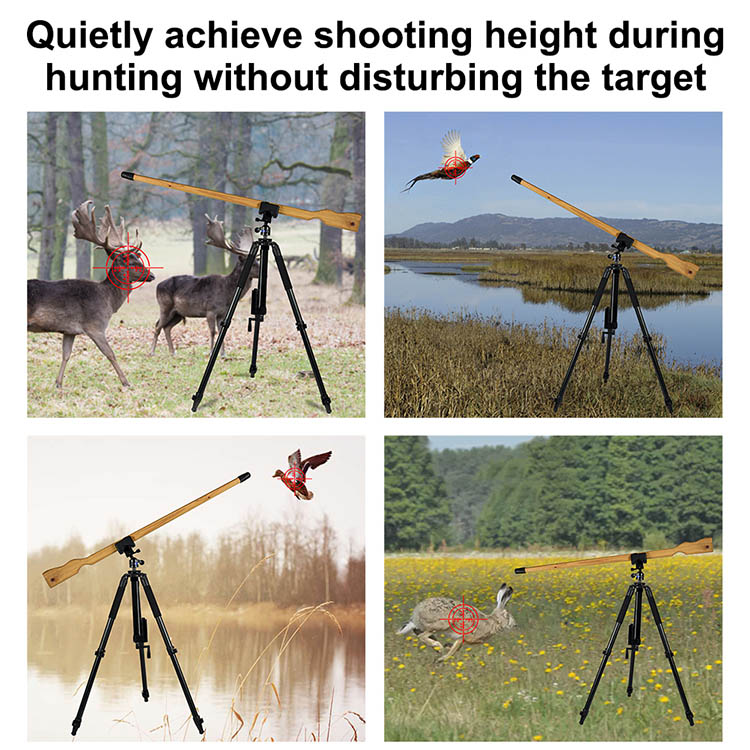 OEM Aluminum Tripod, Durable Gun Mount, Electrically Adjustable Height, Suitable for Hunting, Shooting, and Outdoor Activities